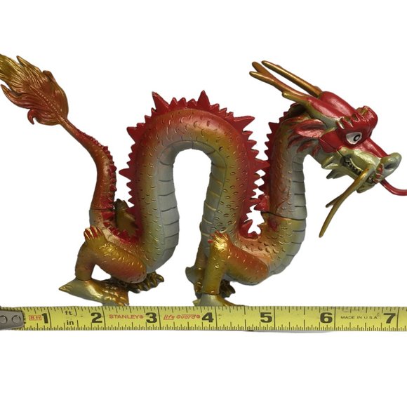 TIBETAN DRAGON Dragonology Series Figure Sababa Toys 8" inch Red Jointed VHTF - Picture 4 of 12